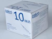 10 мл трехкомпонентный шприц Pakro, с иглой 0,8х40, 100 шт купить в Кемерово